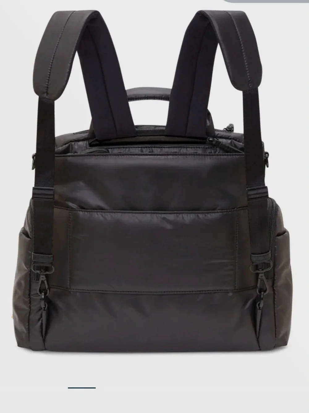 Caraa Large black diaper bag